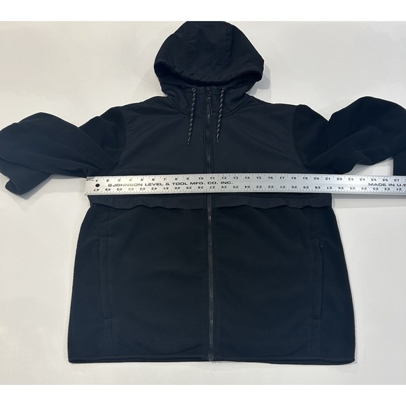 Old Navy Microfleece Hybrid Zip Hoodie Fleece No Logo Great Quality Mens Size M - Picture 6 of 8